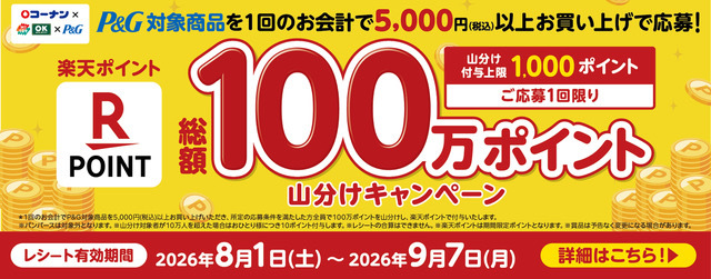 100万ポイント山分けキャンペーン